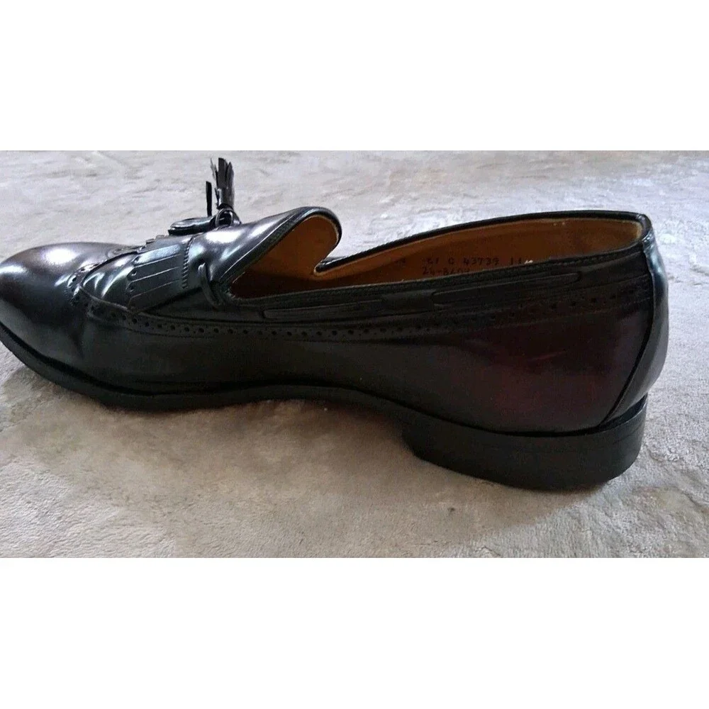 Johnston Murphy Aristocraft Shoe's Men Size 14 Oxblood Tassel Loafer